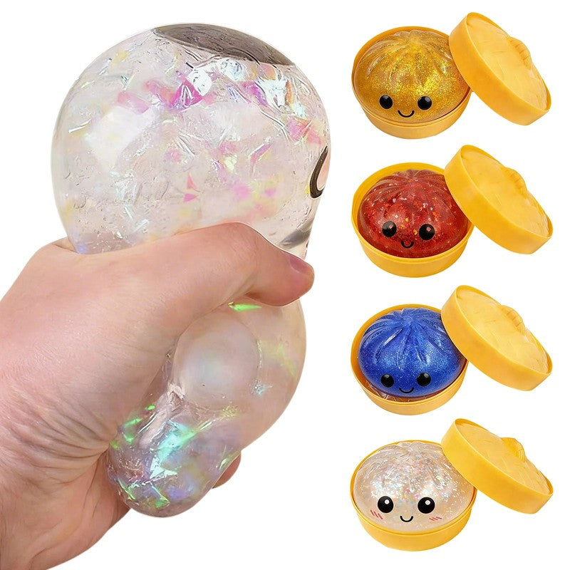 Gift Set - Dumpling Squeeze Toy with Kawaii Face