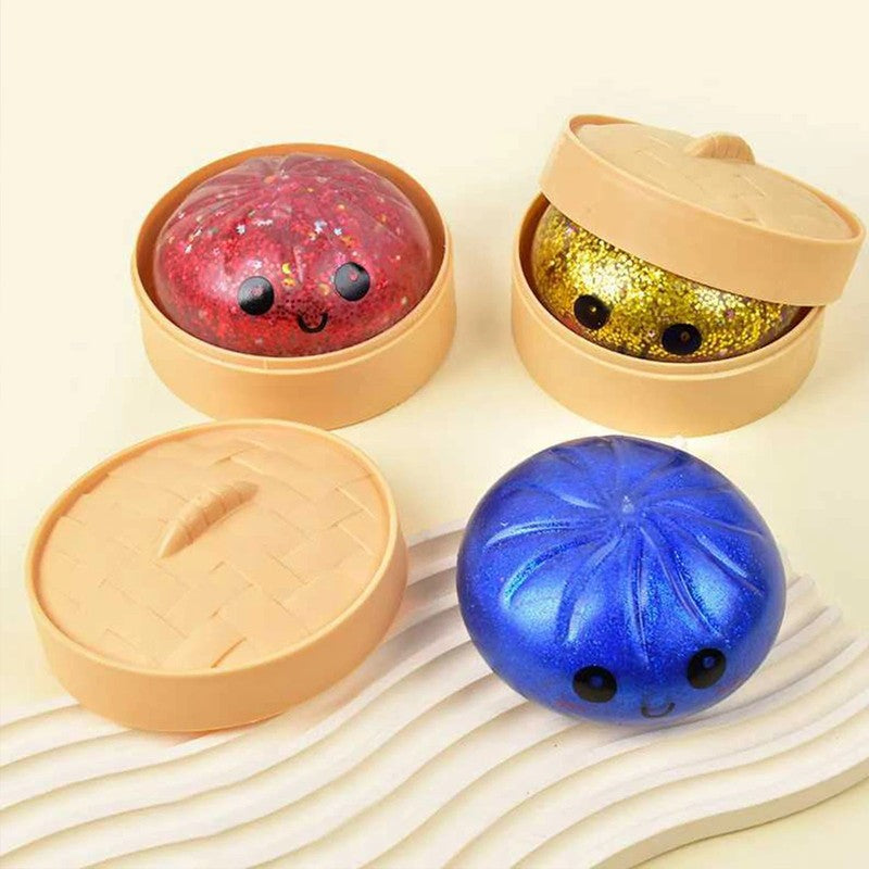 Gift Set - Dumpling Squeeze Toy with Kawaii Face