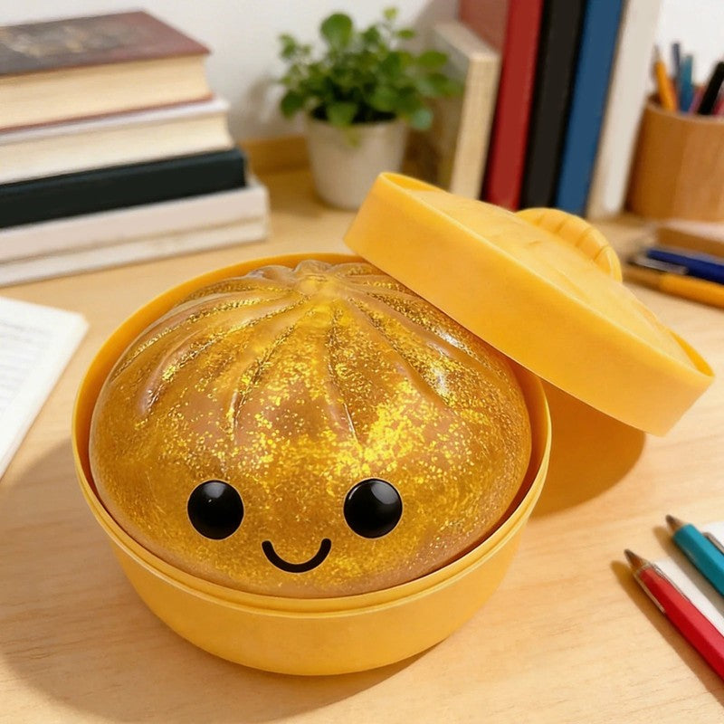 Gift Set - Dumpling Squeeze Toy with Kawaii Face