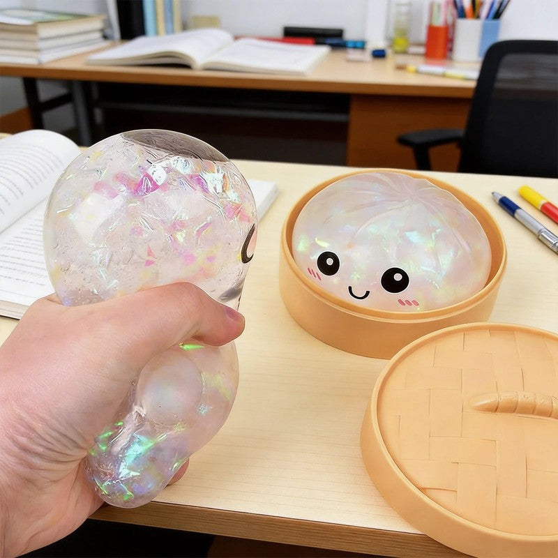 Gift Set - Dumpling Squeeze Toy with Kawaii Face