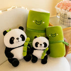 Gift Set - Giant Panda Plush Toy with Detachable Bamboo Tube