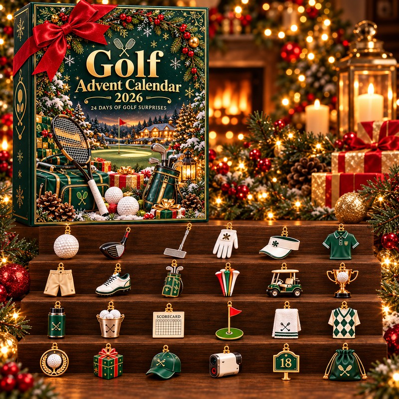 Golf Advent Calendar Gift Set - 24 Days of Golf-Themed Ornaments