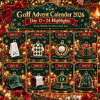 Golf Advent Calendar Gift Set - 24 Days of Golf-Themed Ornaments