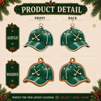 Golf Advent Calendar Gift Set - 24 Days of Golf-Themed Ornaments