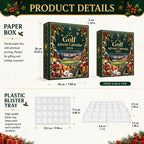 Golf Advent Calendar Gift Set - 24 Days of Golf-Themed Ornaments