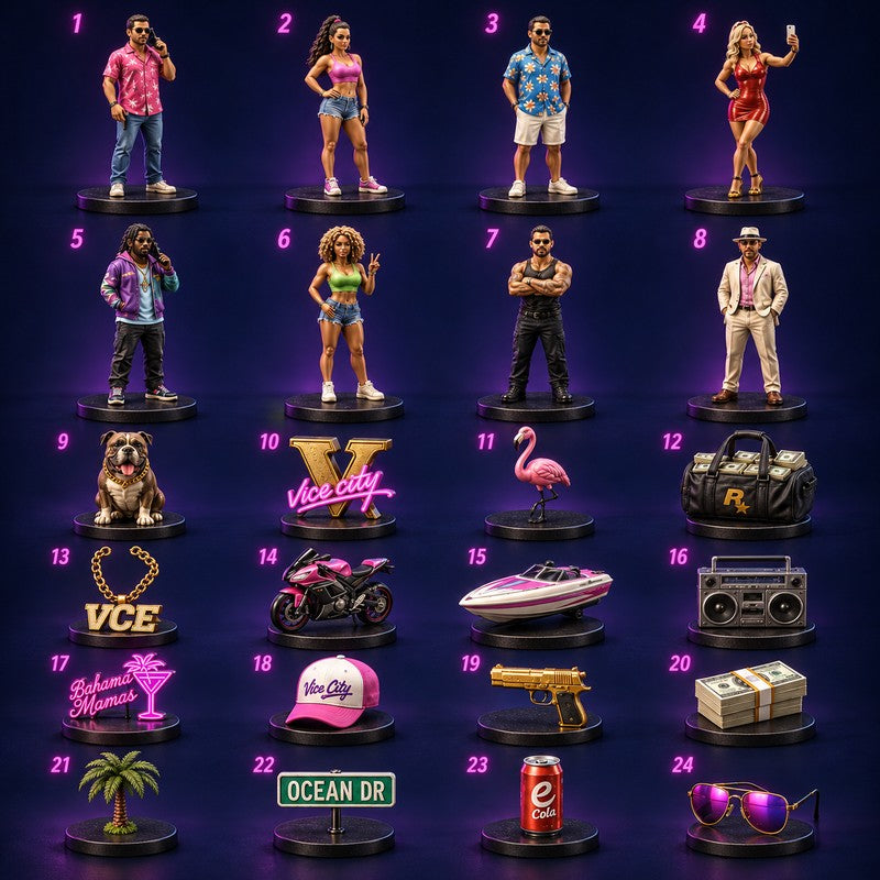 GTA-Inspired Advent Calendar with Miniature Collectible Figurines