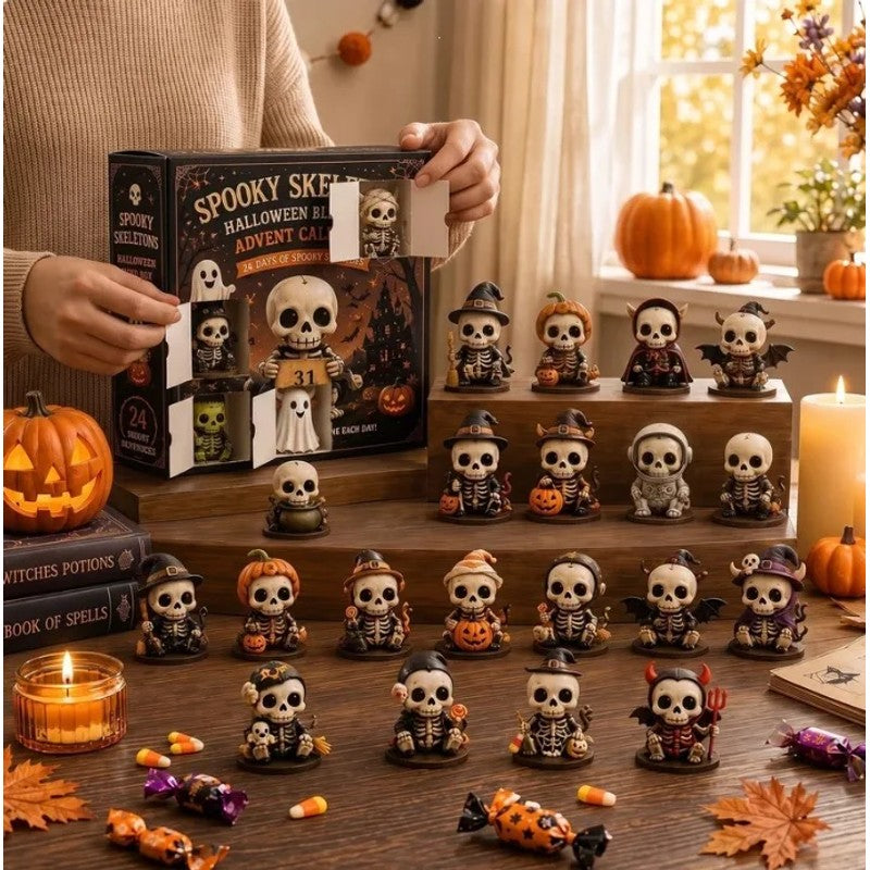 Halloween Advent Calendar Set - Spooky Skeletons Blind Box