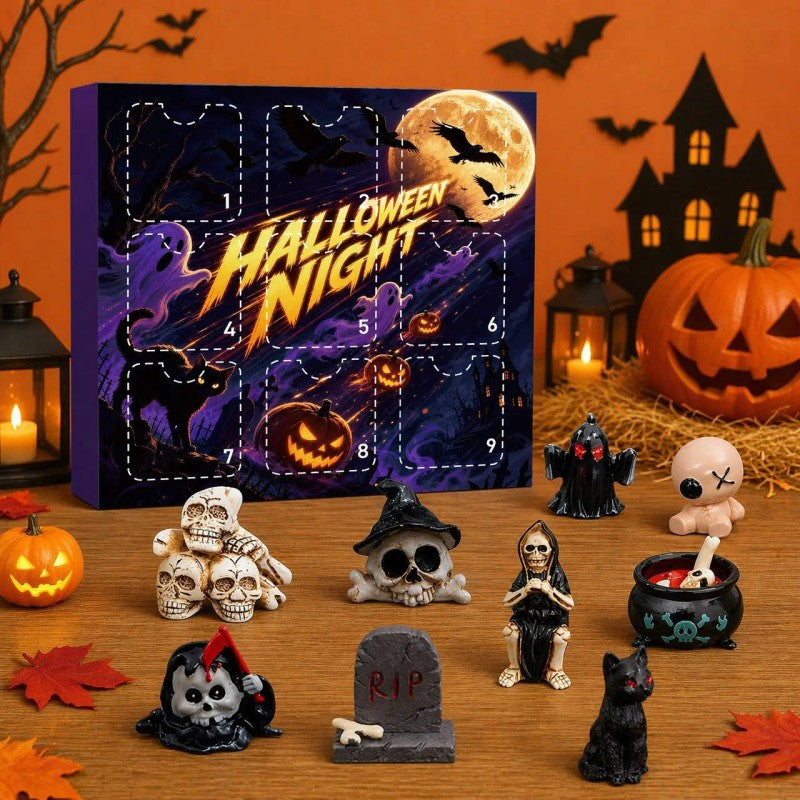 Halloween-Themed Gift Set - Resin Figurines in Surprise Box