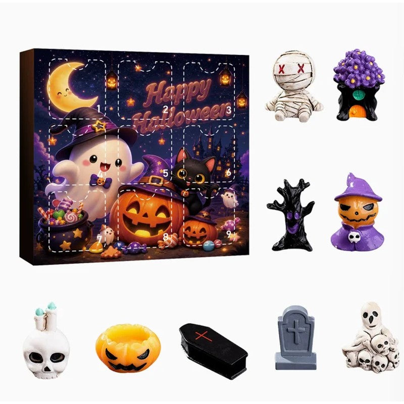 Halloween-Themed Gift Set - Resin Figurines in Surprise Box