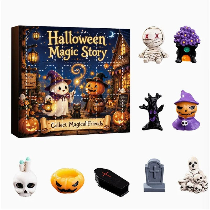 Halloween-Themed Gift Set - Resin Figurines in Surprise Box