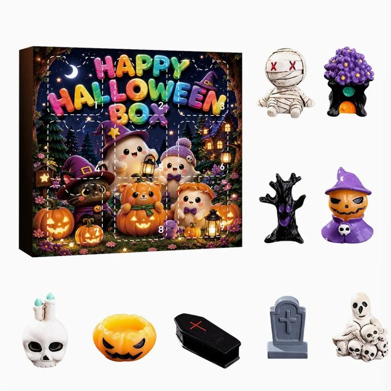 Halloween-Themed Gift Set - Resin Figurines in Surprise Box