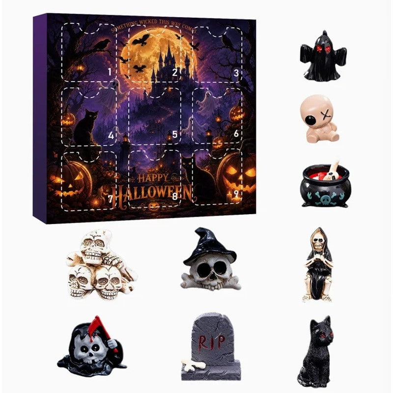 Halloween-Themed Gift Set - Resin Figurines in Surprise Box