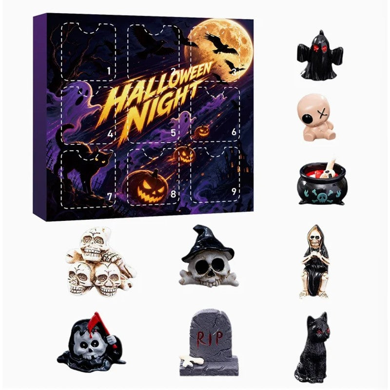 Halloween-Themed Gift Set - Resin Figurines in Surprise Box