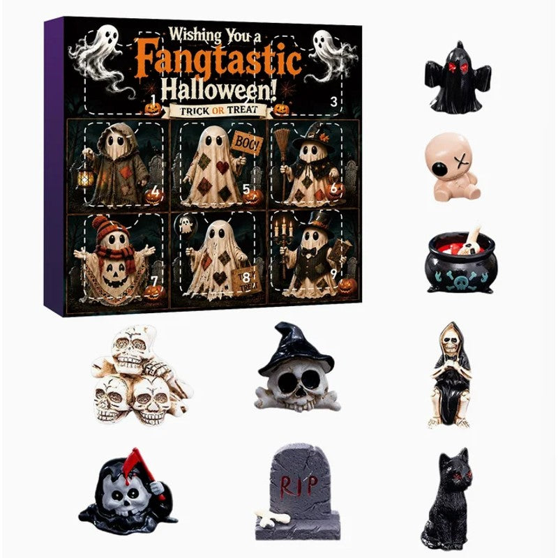 Halloween-Themed Gift Set - Resin Figurines in Surprise Box