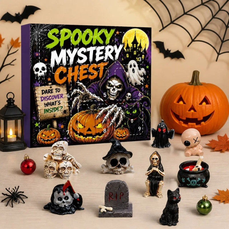 Halloween-Themed Gift Set - Resin Figurines in Surprise Box
