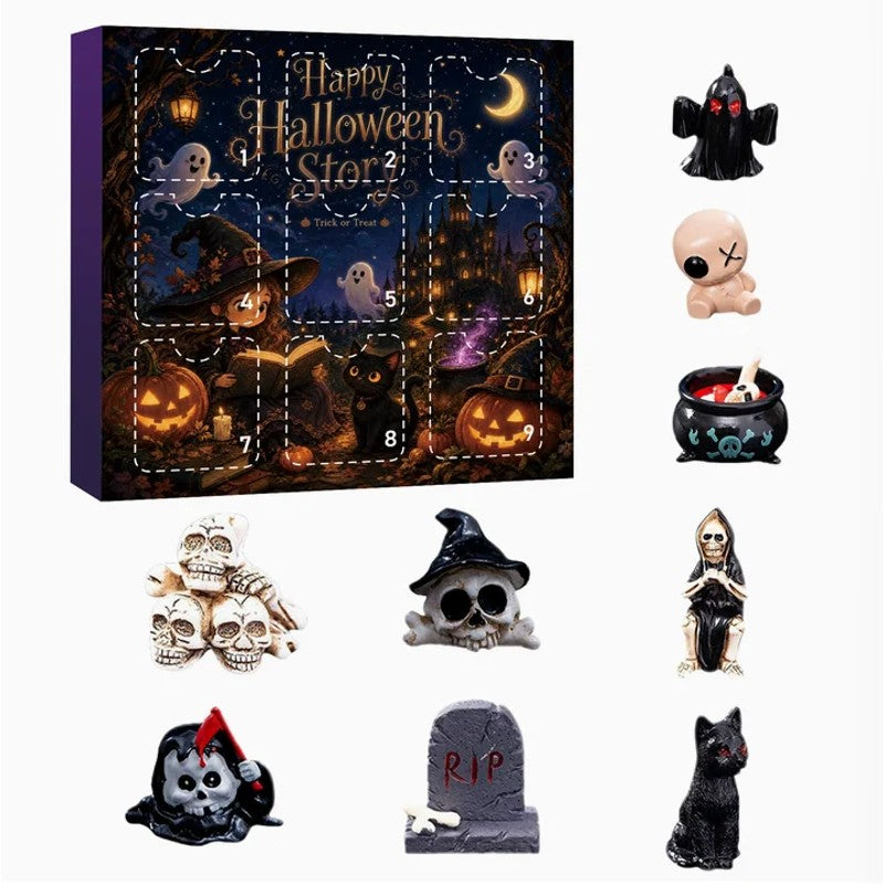 Halloween-Themed Gift Set - Resin Figurines in Surprise Box
