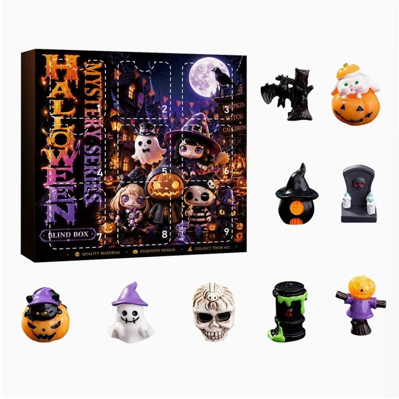 Halloween-Themed Gift Set - Resin Figurines in Surprise Box