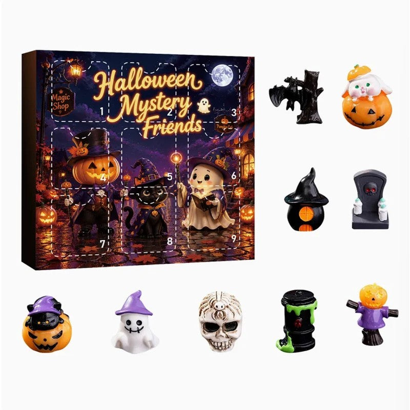 Halloween-Themed Gift Set - Resin Figurines in Surprise Box