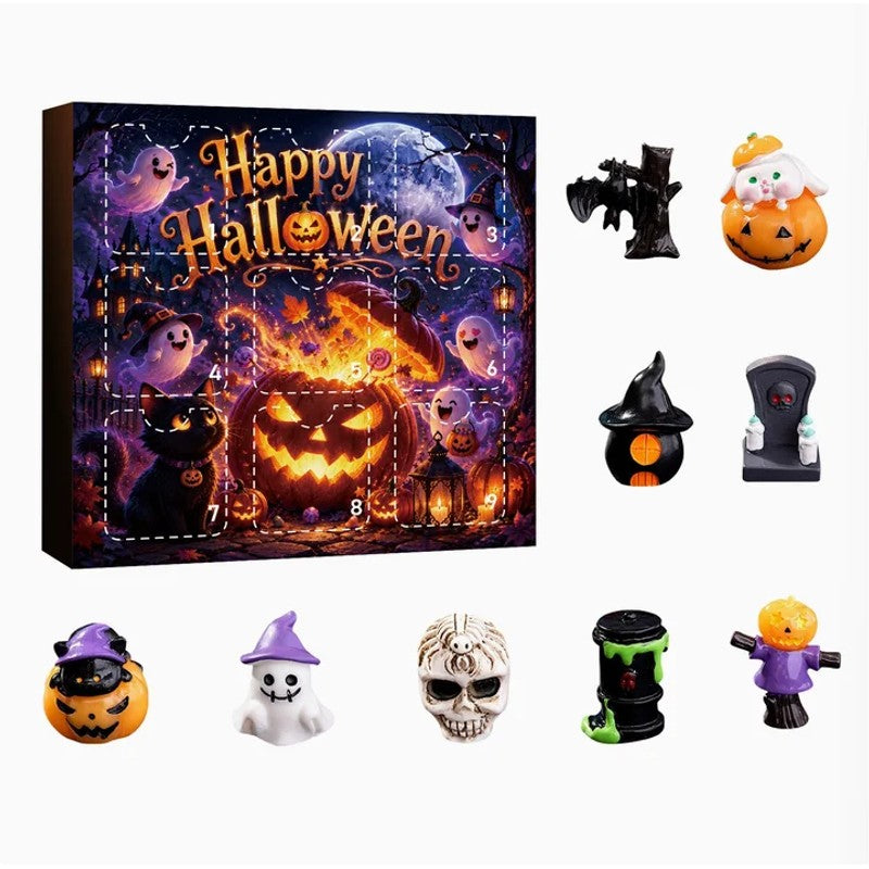 Halloween-Themed Gift Set - Resin Figurines in Surprise Box