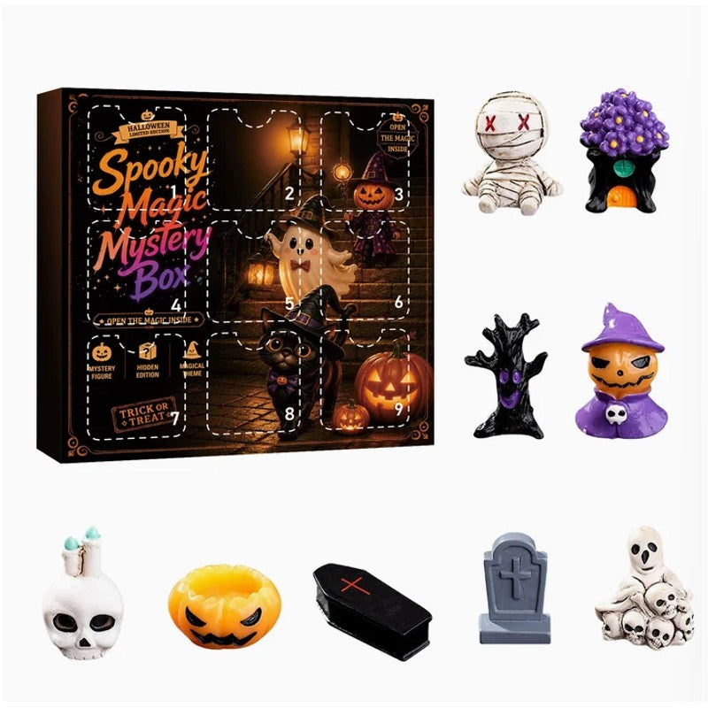 Halloween-Themed Gift Set - Resin Figurines in Surprise Box