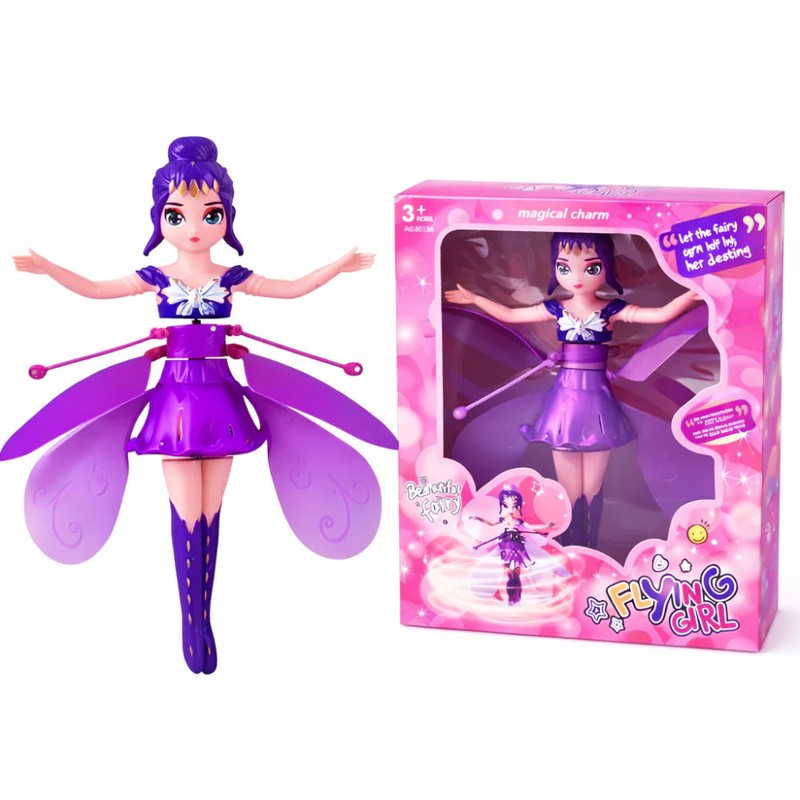 Hand-controlled Flying Fairy Doll with LED Lights