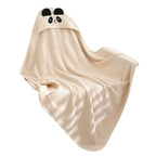 Hooded Bath Cape for Kids - Animal Cotton Towel