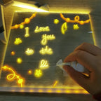Illuminated Drawing Board - LED Note Board with Adjustable Brightness