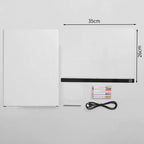 Illuminated Dry Erase Drawing Board - LED Light Up Writing Tablet with Stand