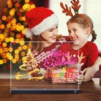 Illuminated Dry Erase Drawing Board - LED Light Up Writing Tablet with Stand