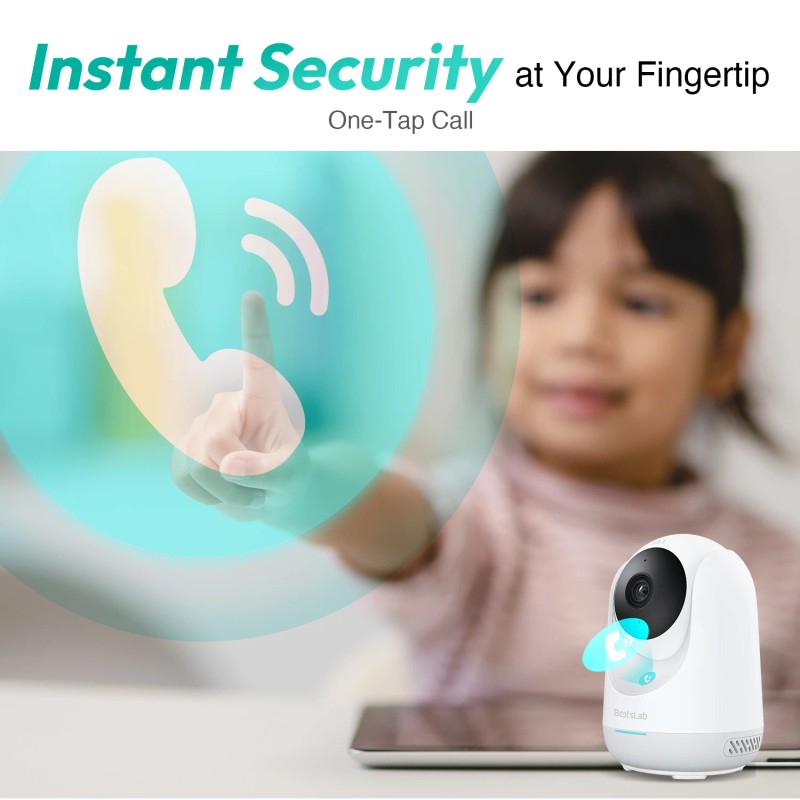 Indoor PTZ Security Camera - White