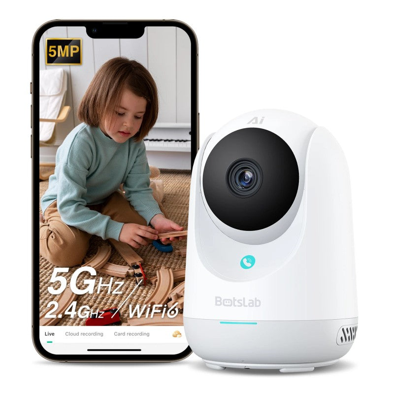 Indoor PTZ Security Camera - White