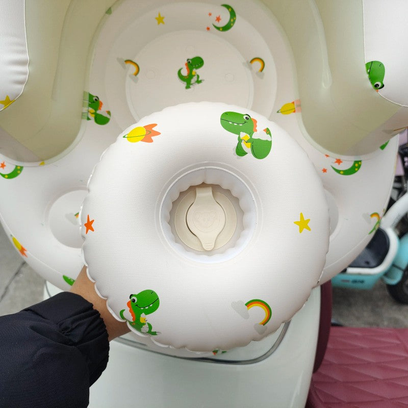 Inflatable Baby Sitting Chair - Dinosaur Print