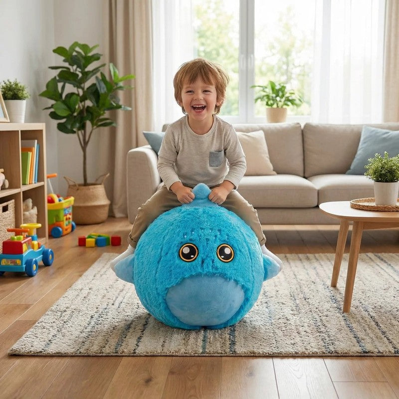 Inflatable Hopping Animal Toy - Removable Cover