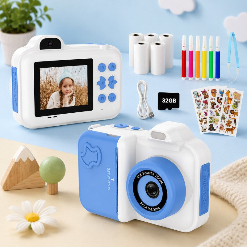Instant Children's Camera with Direct Photo Printing - Multiple Colour Variants
