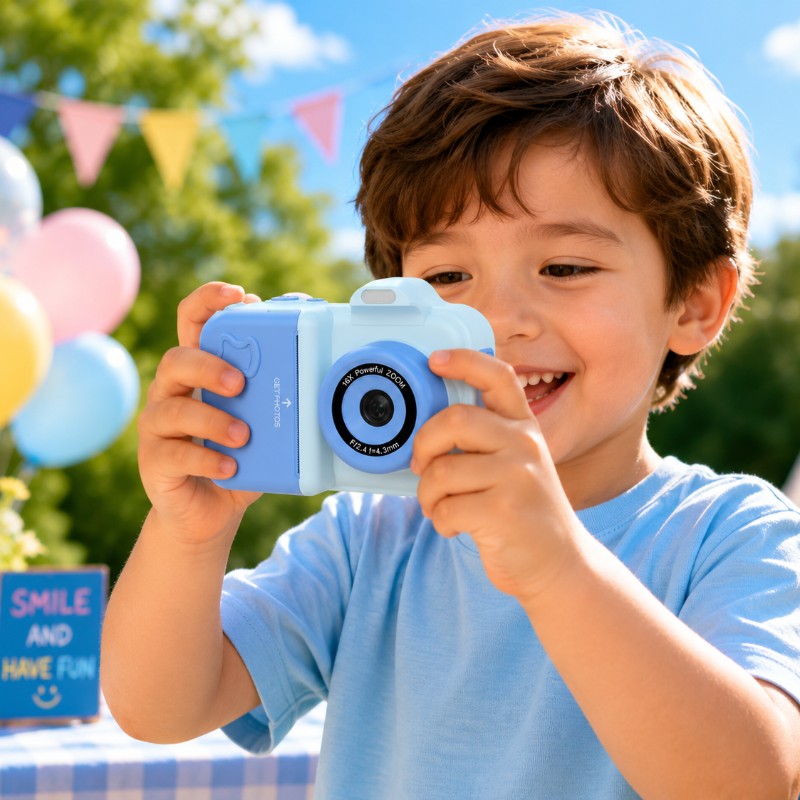 Instant Children's Camera with Direct Photo Printing - Multiple Colour Variants