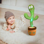Interactive Dancing Cactus Toy - Multicolour LED Light Effect