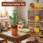 Interactive Dancing Cactus Toy with LED Lights