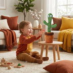 Interactive Dancing Cactus Toy with LED Lights