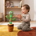 Interactive Dancing Cactus Toy with LED Lights