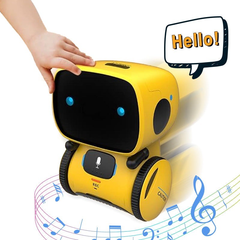 Interactive Educational Robot Toy - Voice Controlled with LED Eyes