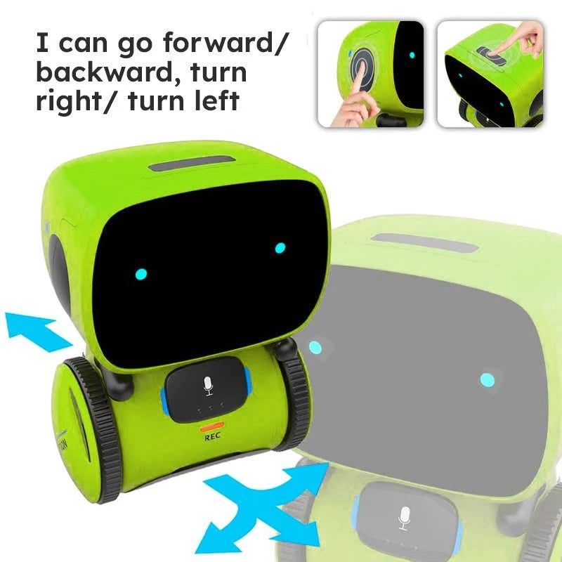 Interactive Educational Robot Toy - Voice Controlled with LED Eyes