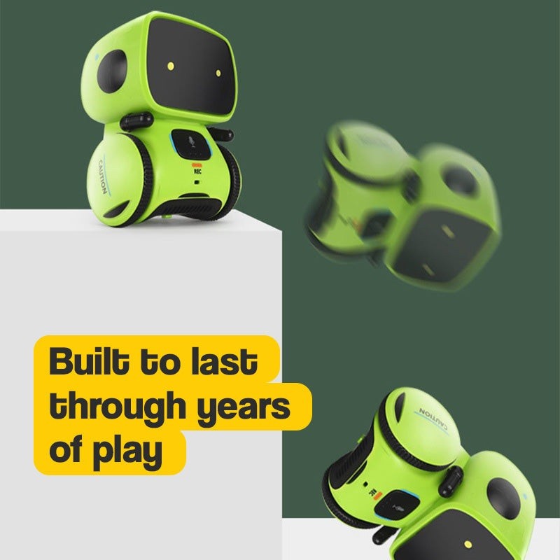 Interactive Educational Robot Toy - Voice Controlled with LED Eyes