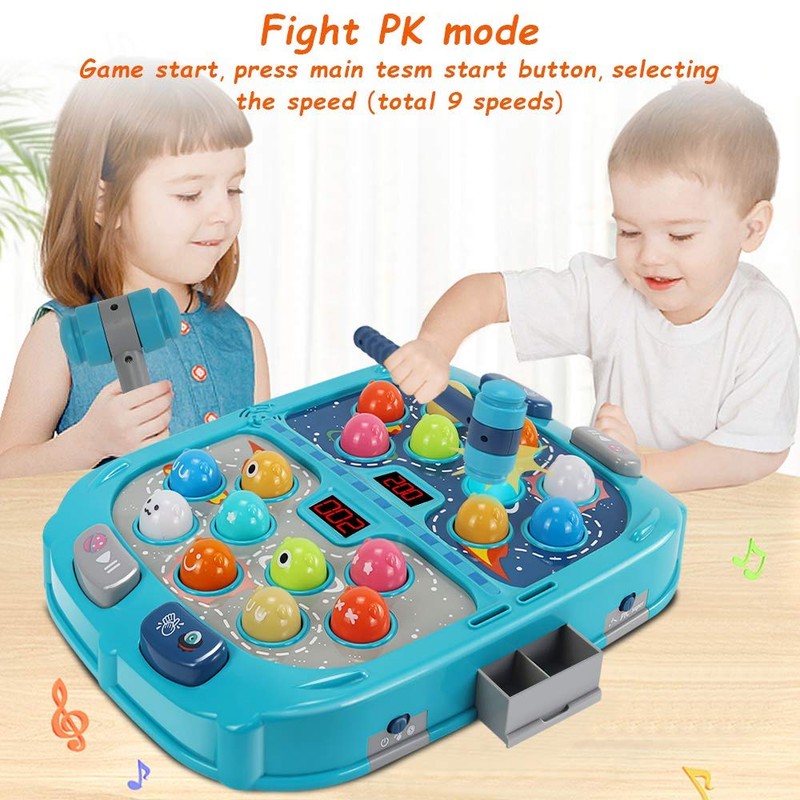 Interactive Electronic Whack-A-Mole Toy Game - Multiplayer Challenges