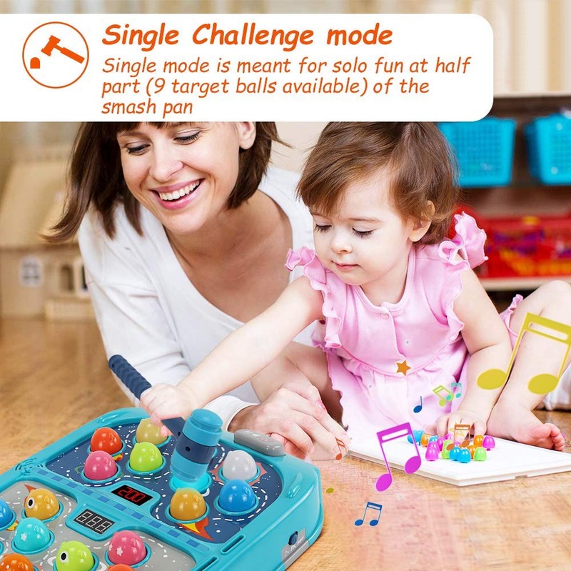 Interactive Electronic Whack-A-Mole Toy Game - Multiplayer Challenges