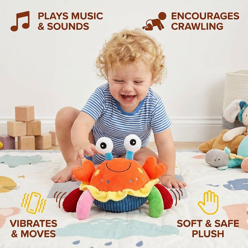 Interactive Musical Crab Toy for Babies