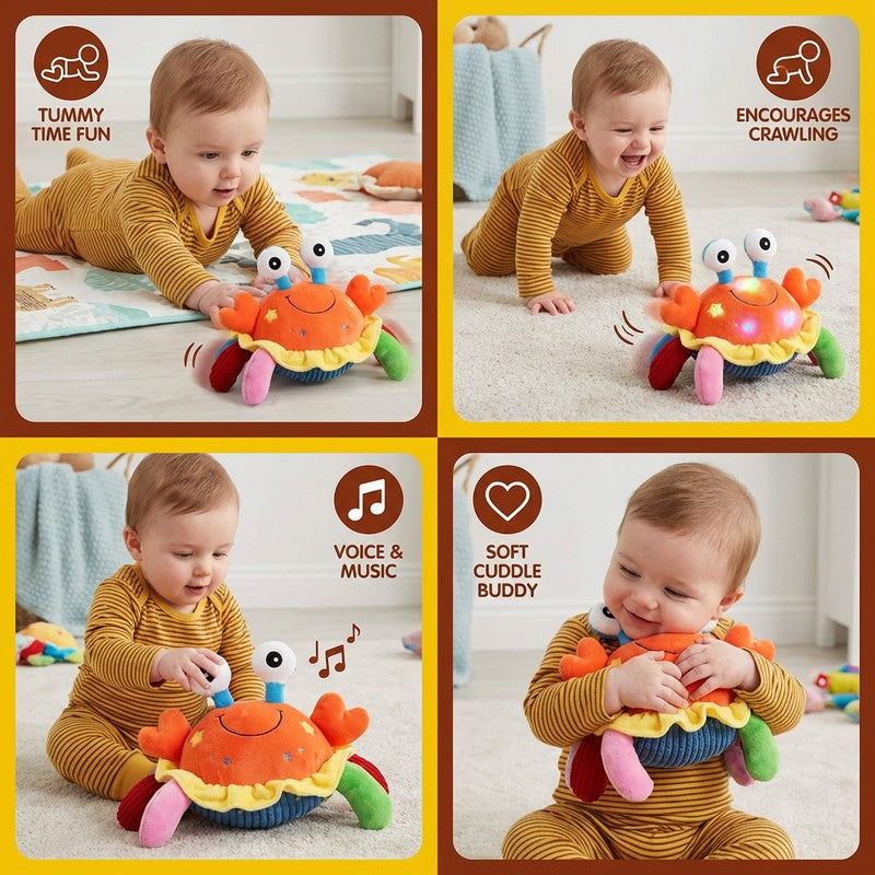 Interactive Musical Crab Toy for Babies