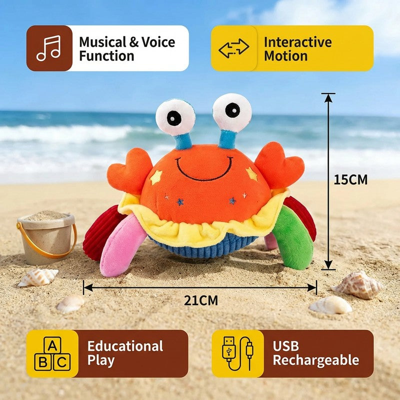 Interactive Musical Crab Toy for Babies