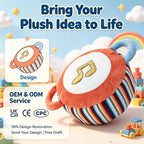 Interactive Plush Music Drum Toy - Light and Sound Response