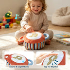 Interactive Plush Music Drum Toy - Light and Sound Response