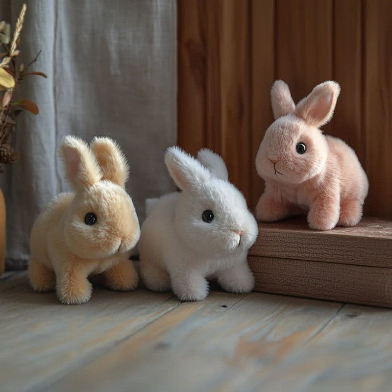 Interactive Plush Rabbit Toy with Sound